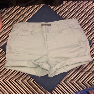 Green midi shorts. Barley worn, great for summer